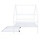 preview thumbnail 25 of 81, Metal house bed with trundle