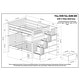 preview thumbnail 19 of 26, Taylor & Olive Trillium Full over Full Stairway Bunk Bed