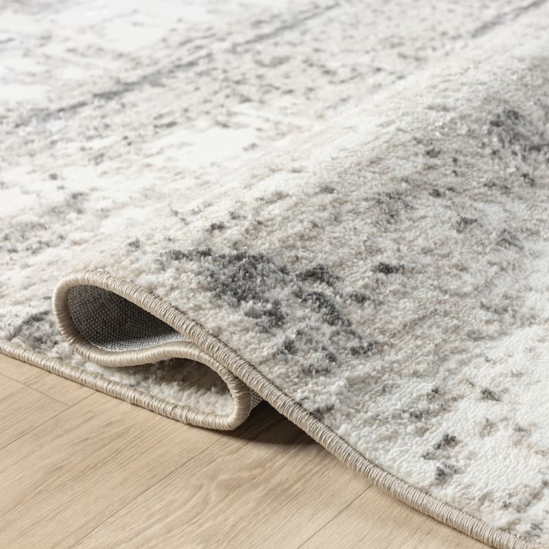 Sevita Modern Abstract Polyester Indoor Area Rug