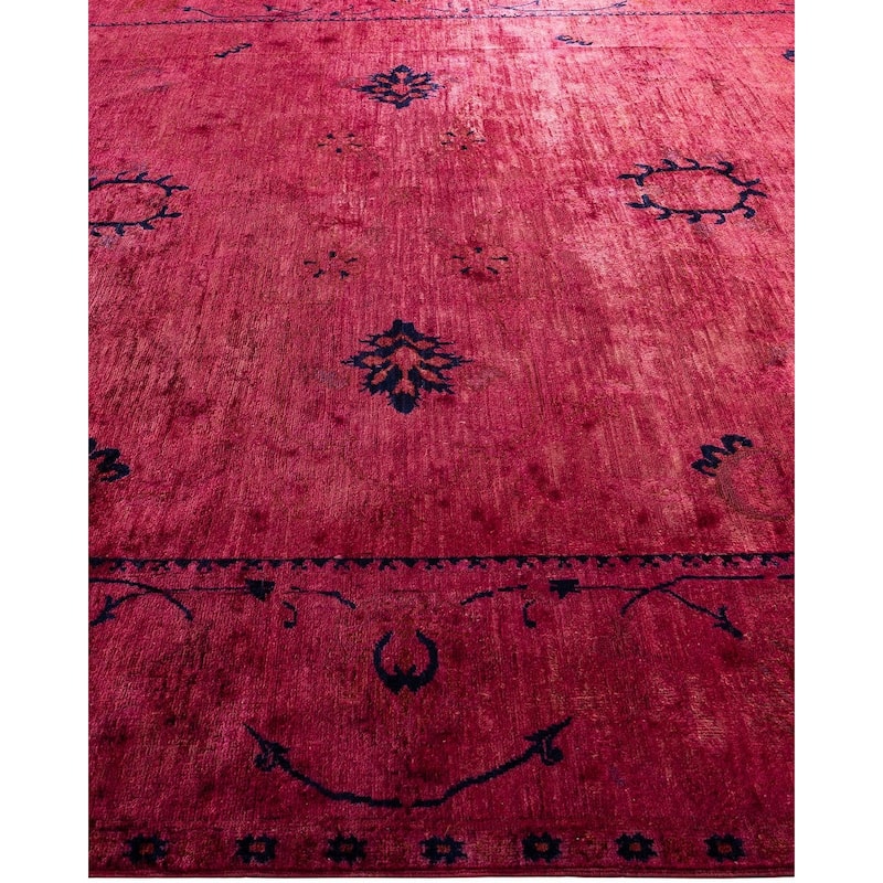 Vibrance One-of-a-Kind Hand-Knotted Area Rug - Pink, 8' 2" x 9' 10" - 8' 2" x 9' 10"
