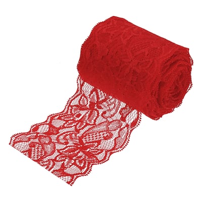 3 Inch Wide 10 Yard Lace Ribbon Floral Pattern Lace Trim Ribbon