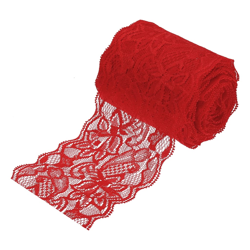3 Inch Wide 10 Yard Lace Ribbon Floral Pattern Lace Trim Ribbon