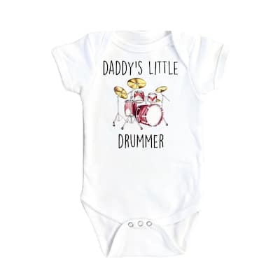 Drummer Little - Baby Boy Girl Clothes Infant Bodysuit Funny Cute Newborn