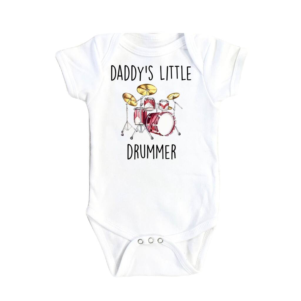 Drummer Little - Baby Boy Girl Clothes Infant Bodysuit Funny Cute Newborn