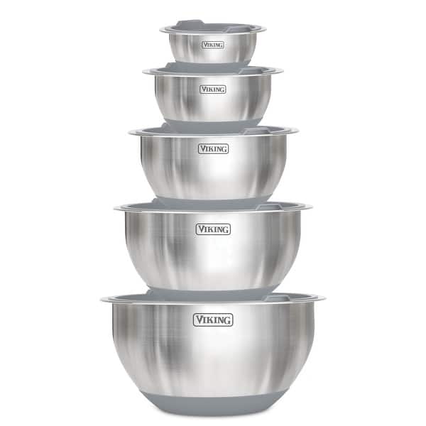 slide 2 of 21, Viking 10pc Stainless Steel Mixing Bowl Set Silver