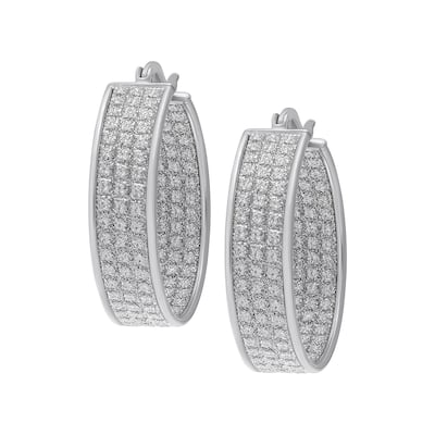 Victoria Townsend .925 Sterling Silver Shiny Hoop Earrings