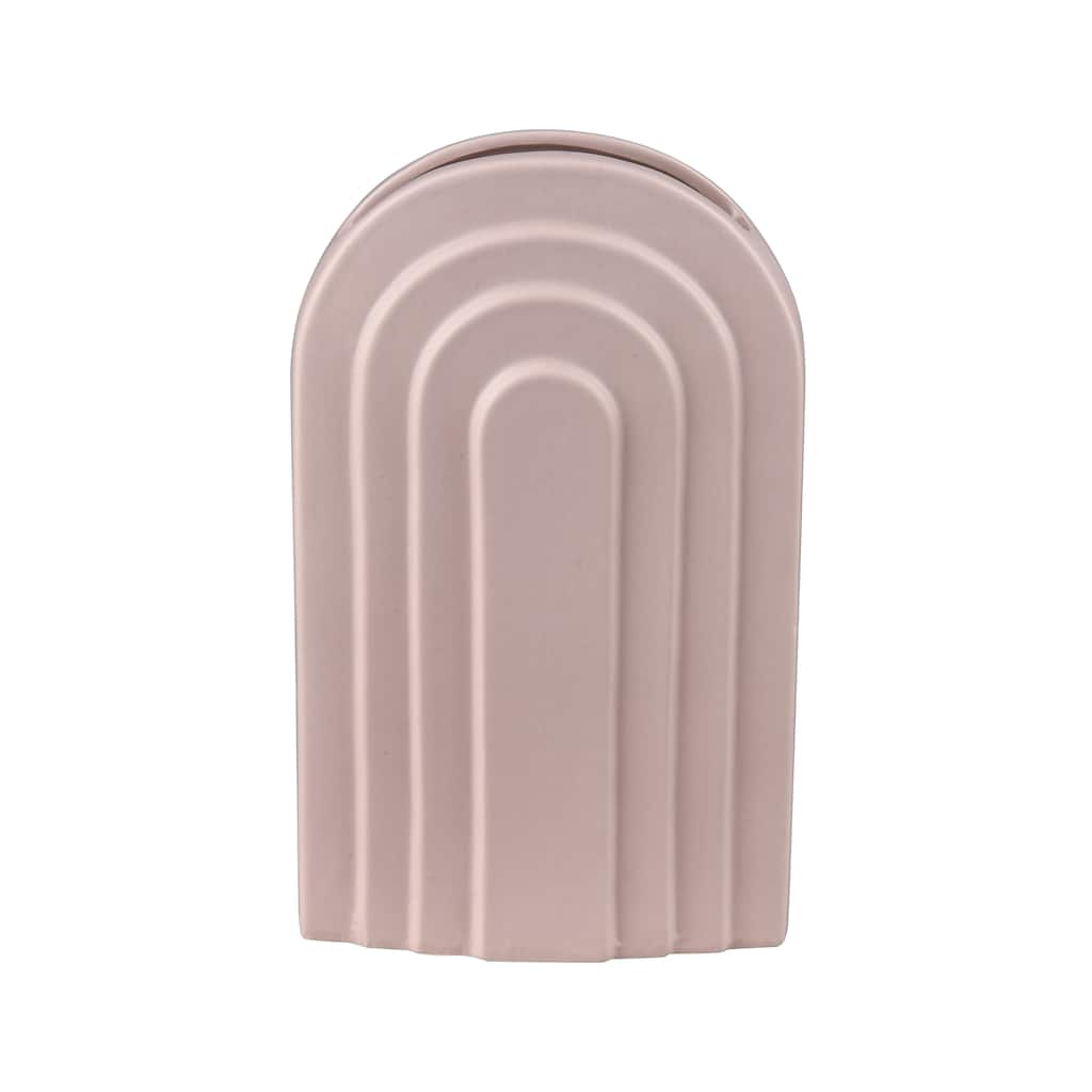 Elk Home Corin Light Pink Earthenware 5.5 Inch Wide Vase