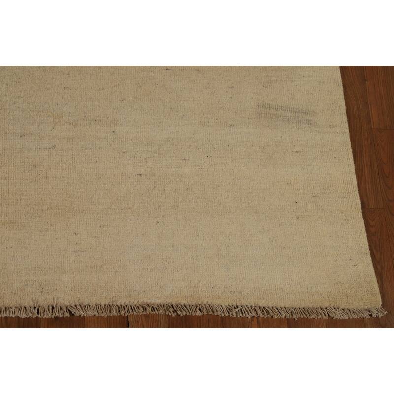 Modern Gabbeh Oriental Area Rug Handmade Bedroom Solid Wool Carpet - 5'5" x 7'9"