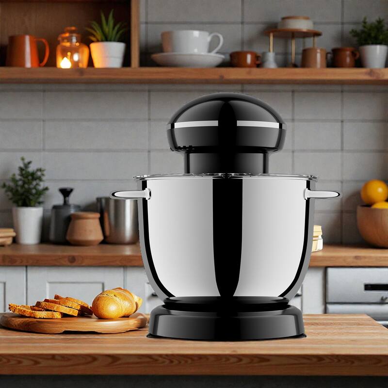 5L Electric Stand Mixer, 10 Speed Kitchen Food Mixer with Stainless Steel Bowl, Dough Hook Whisk Beater