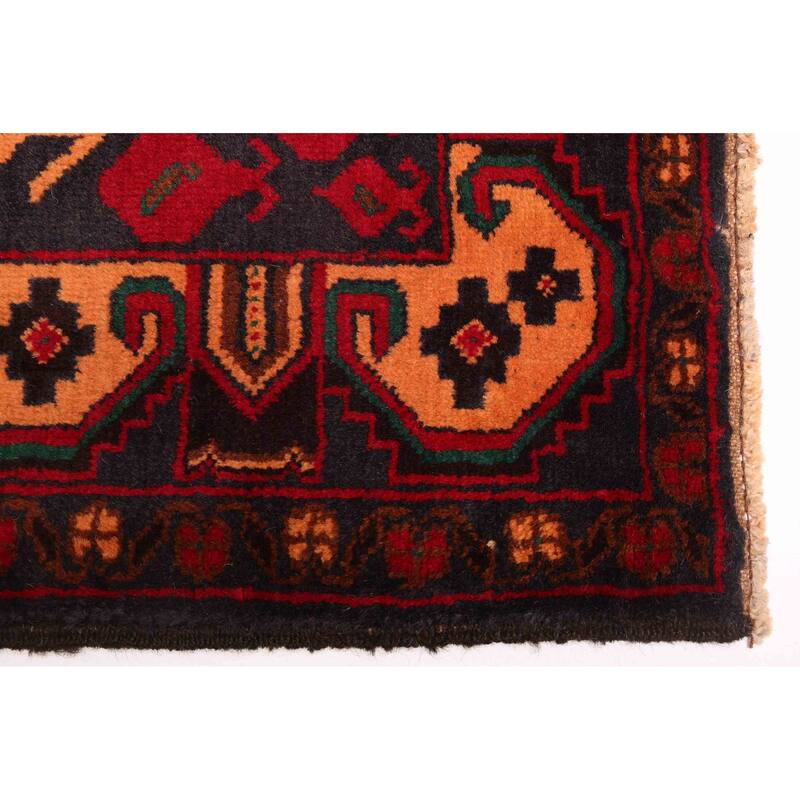ECARPETGALLERY Hand-knotted Teimani Red Wool Rug - 3'1 x 5'7