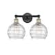 Option Black Antique Brass / Clear Deco Swirl