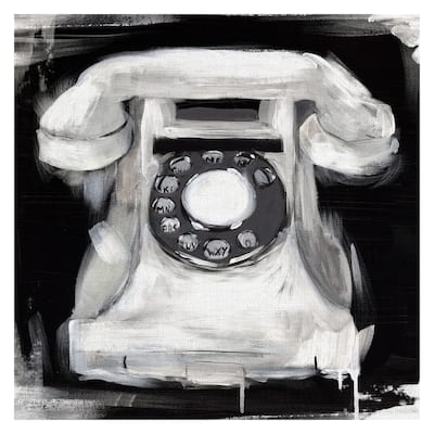 Vintage Phone by Belle Maison Canvas Art Print