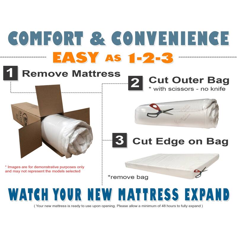 8 in. Memory Foam Mattress with Cooling Gel Beads