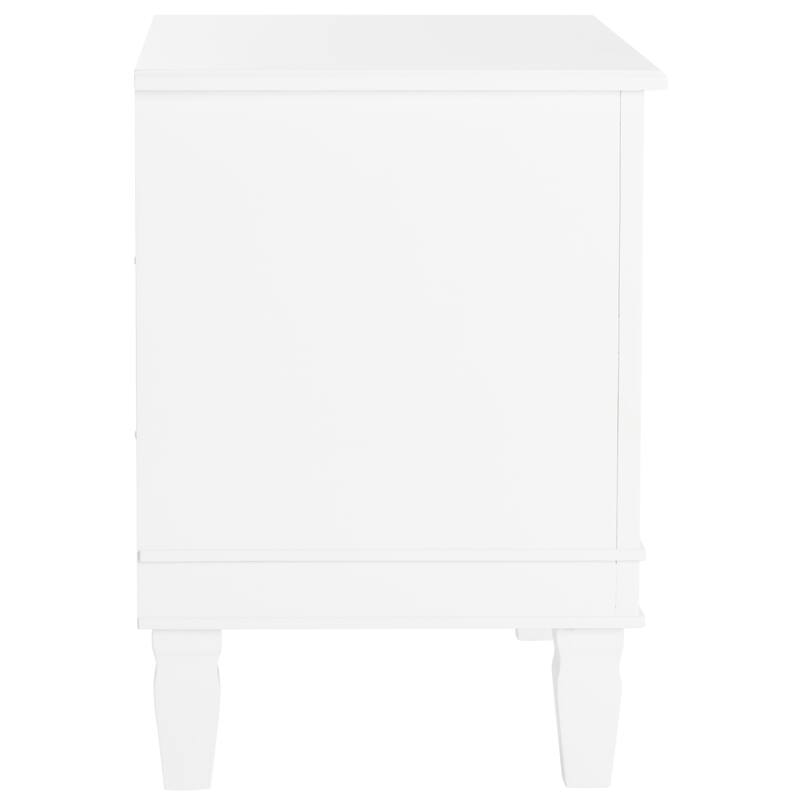 SAFAVIEH Georgeann White 3-Drawer Nightstand