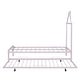 preview thumbnail 39 of 76, Metal Platform Bed With Twin Size Trundle,House-Shaped Headboard Design