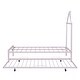 preview thumbnail 9 of 12, Twin Metal Platform Bed with Trundle & House-Shaped Headboard, Pink