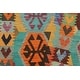 preview thumbnail 7 of 5, Vintage Turkish Kilim Annelle Hand-Woven Area Rug - 3'4" x 5'0"