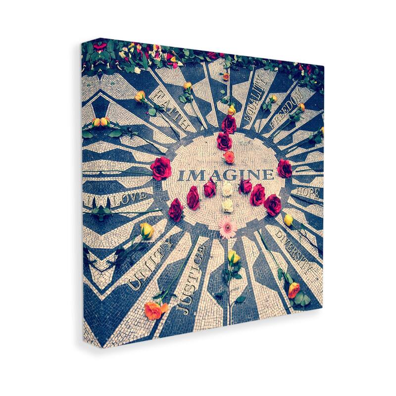 Stupell Inspirational Imagine Phrases Canvas Wall Art Design By GraffiTee Studios