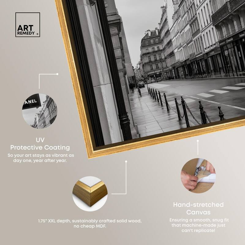 Parisian Fashion Star Canvas by Art Remedy