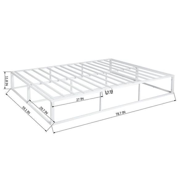 Metal Bed Frame Platform Bed Heavy Duty Queen Size Bed Bath & Beyond