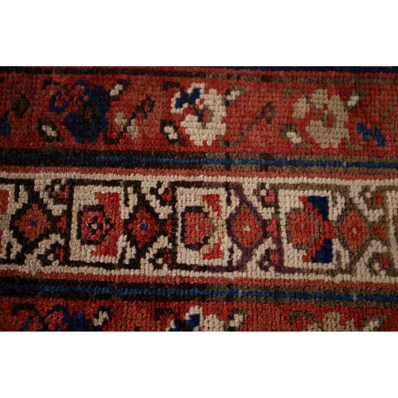 Malayer Antique Persian Runner Rug Handmade Wool Carpet - 3'1" x 13'3"