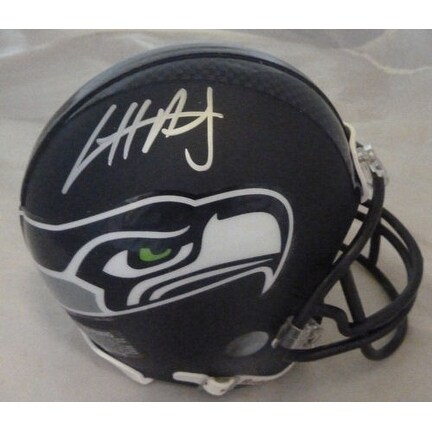 Cliff Avril Autographed Seattle Seahawks Riddell mini helmet JSA