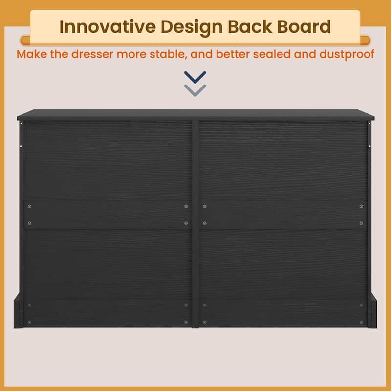 Bedroom Dresser Charging Station Storage Drawers Chest of Drawers