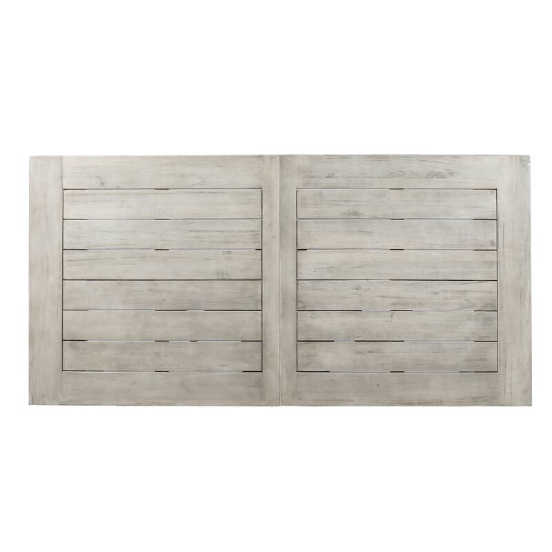 3-Piece Outdoor Patio Picnic Dining Set with 2 Benches, Acacia Wood and Metal Frame