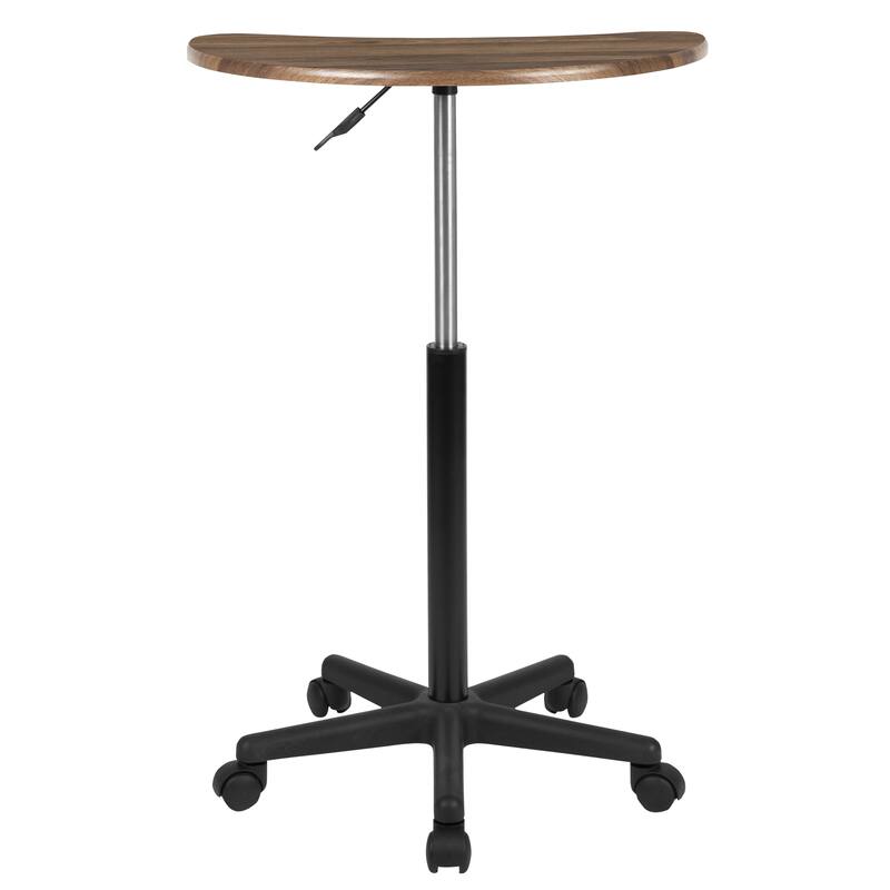 Sit to Stand Mobile Laptop Computer Desk - Portable Rolling Standing Desk