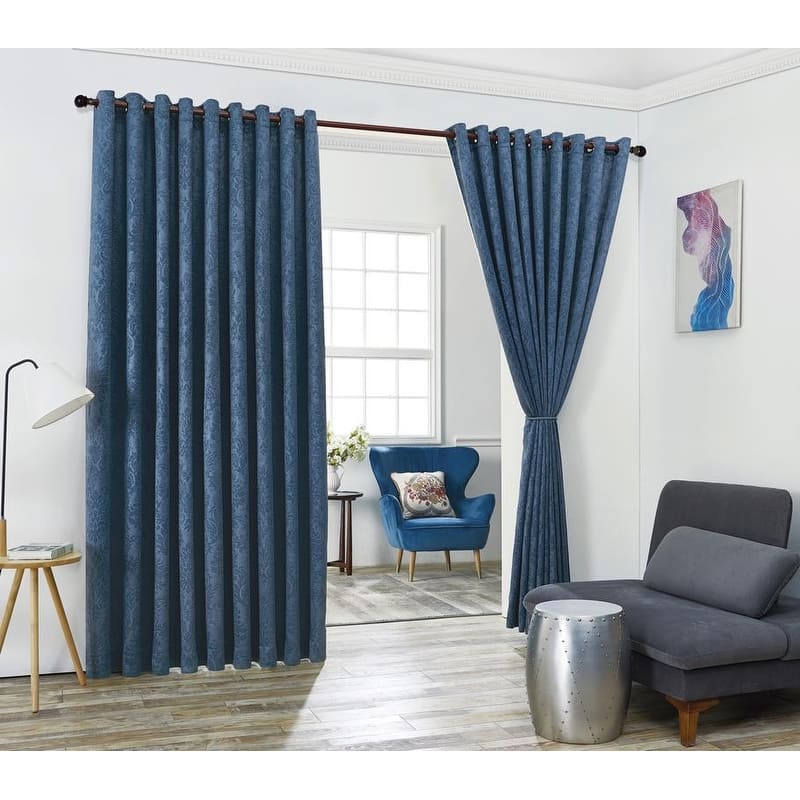 Gracewood Hollow Plakalo Embossed Thermal-weaved Blackout Grommet Drapery Curtains