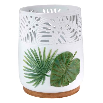 Avanti Linens Viva Palm Wastebasket