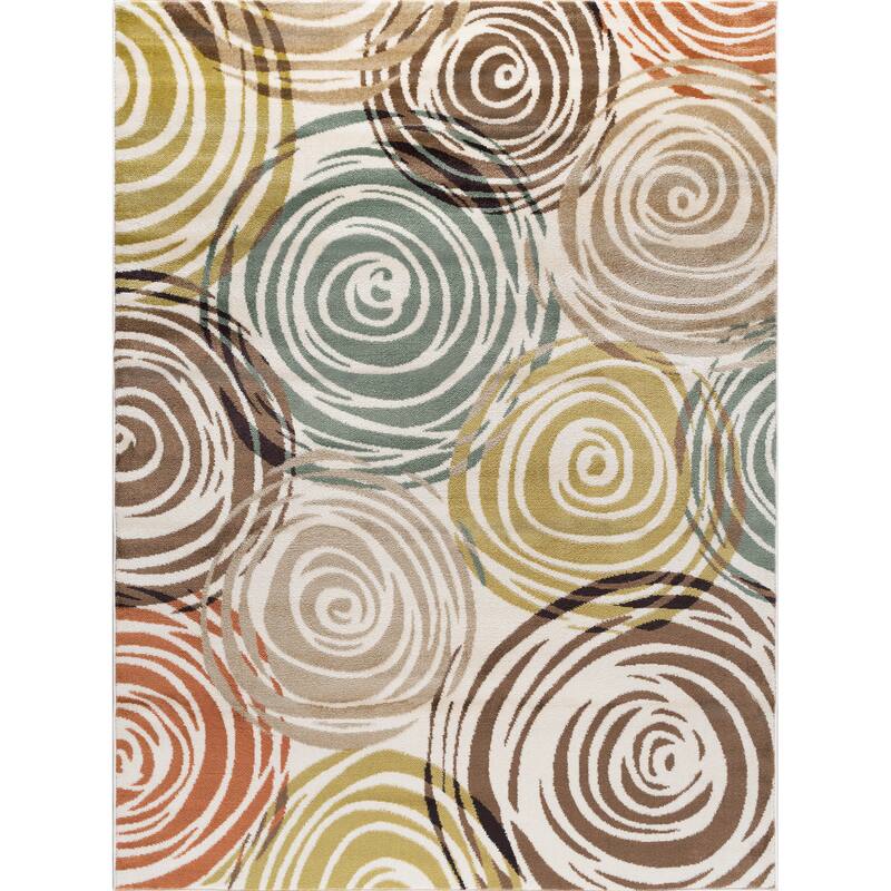 Decora Modern & Contemporary Floral Indoor Area Rug