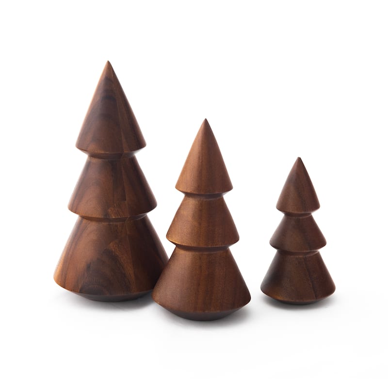 Nambe Wooden Tree Trio
