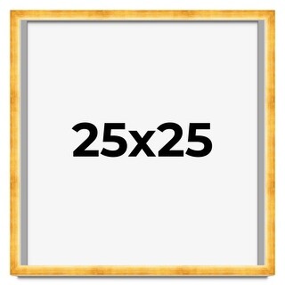 25x25 Shadow Box Frame Gold | 1.625 Inches Deep Real Wood Traditional - Bed Bath & Beyond