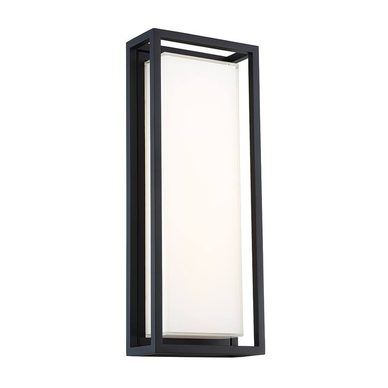 Framed 8in LED Indoor or Outdoor Wall Light 3000K
