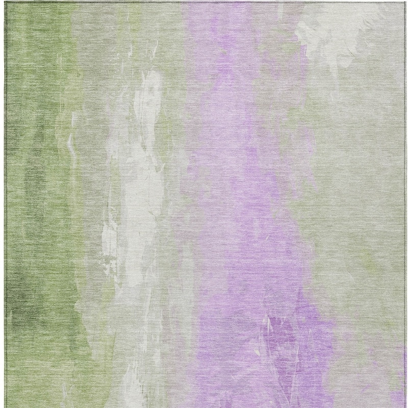 HomeRoots Abstract Transitional Rectangle Outdoor Rug