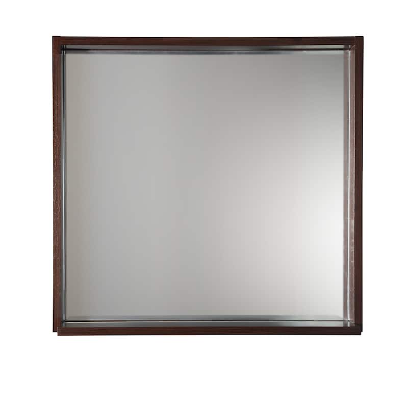 Fresca Allier 25-1/2" x 29-1/2" Plywood Framed Mirror with Shelf