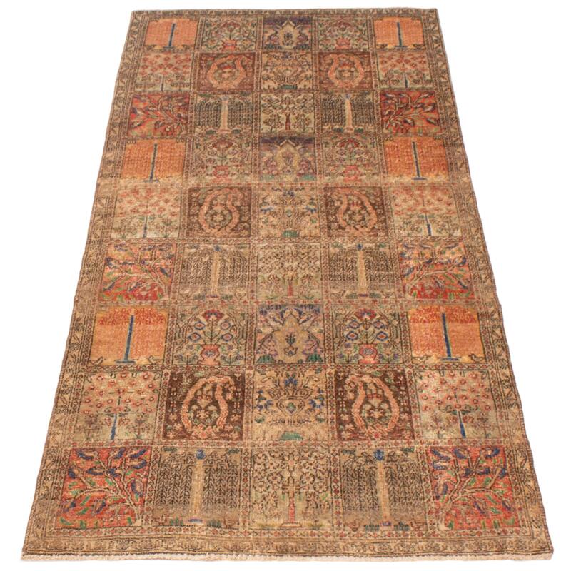 ECARPETGALLERY Hand-knotted Antalya Vintage Copper Wool Rug - 3'8 x 8'10