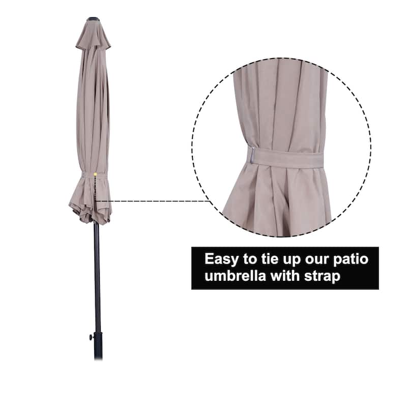 9 ft.Aluminum Market High Quality Light Tilt Patio Beach Umbrella without Base