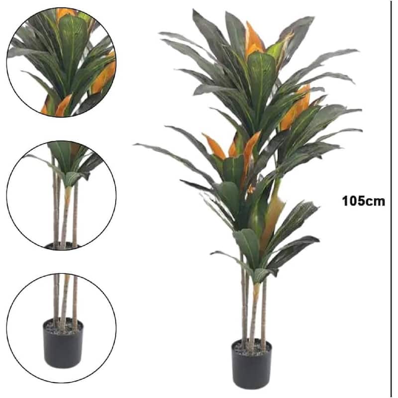Artificial Realistic Fake Dracaena Tree for Home Office Patio Decor