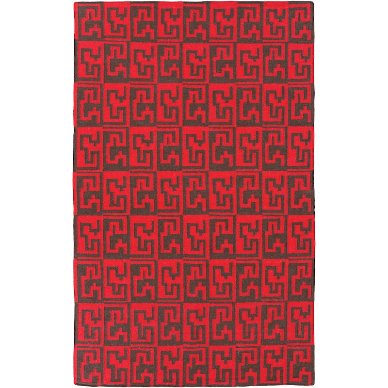 Hand-woven Montrouge Flatweave Wool Area Rug