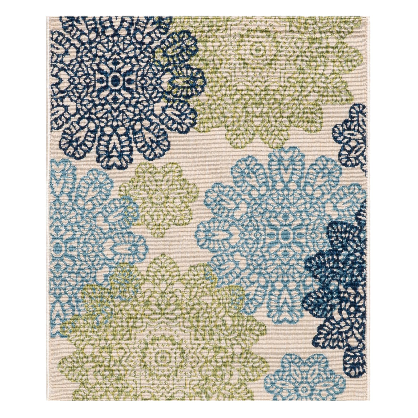 NEW Avalon Ikat Tray Large Blue & White 