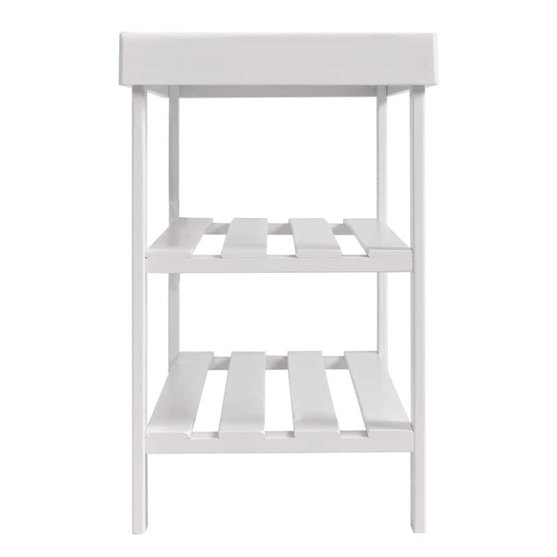 3-Tier Shoe Rack Bench Shoe Storage Organizer Holds Up to 240 lbs