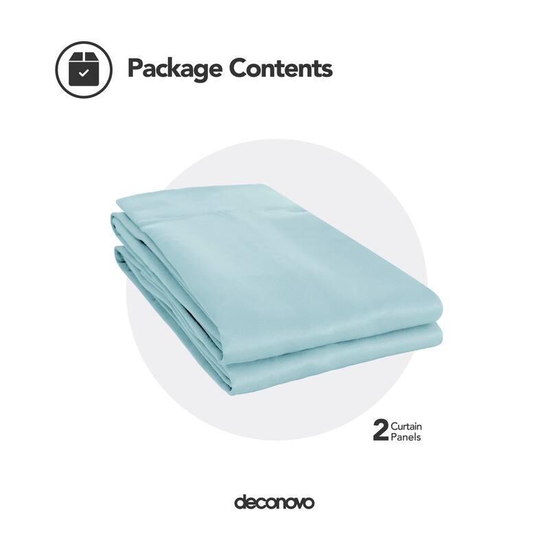 Deconovo Grommet 38 Width Curtain (2 Panel)
