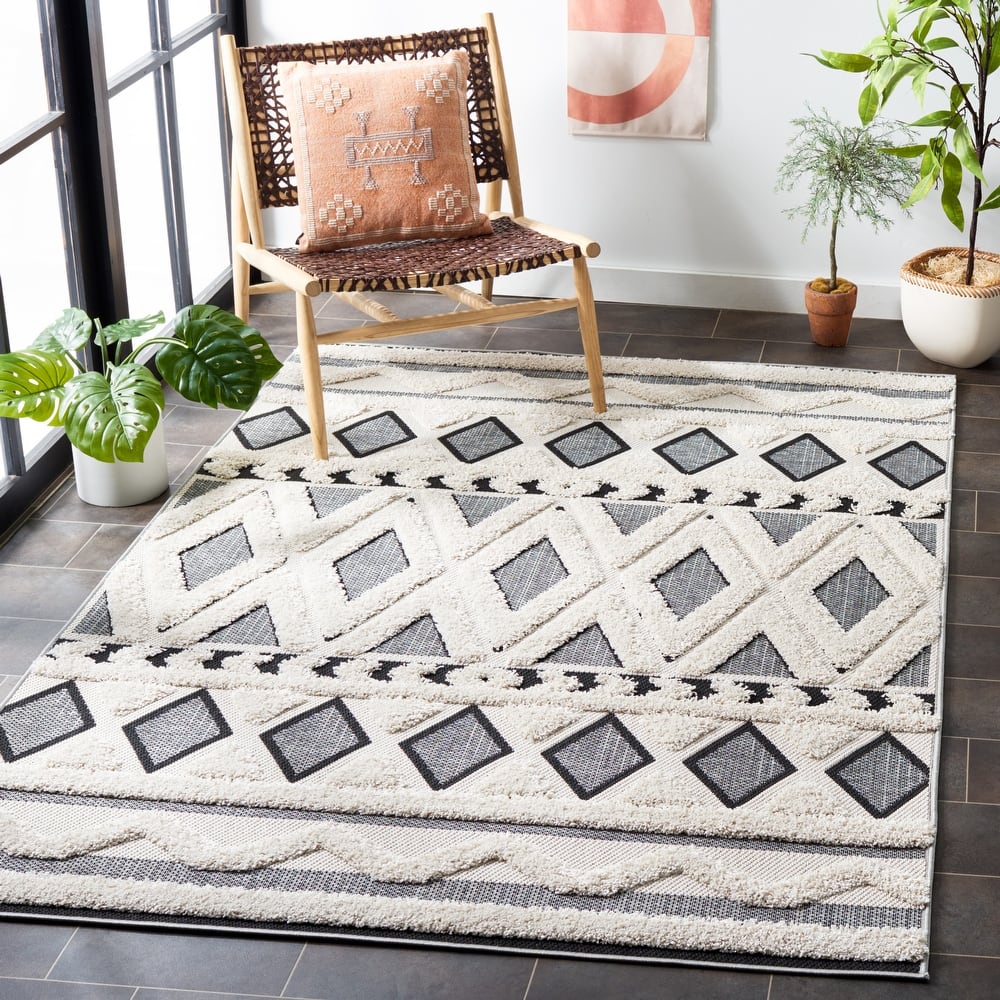 SAFAVIEH Cottage Umida Indoor/ Outdoor Moroccan Boho Rug