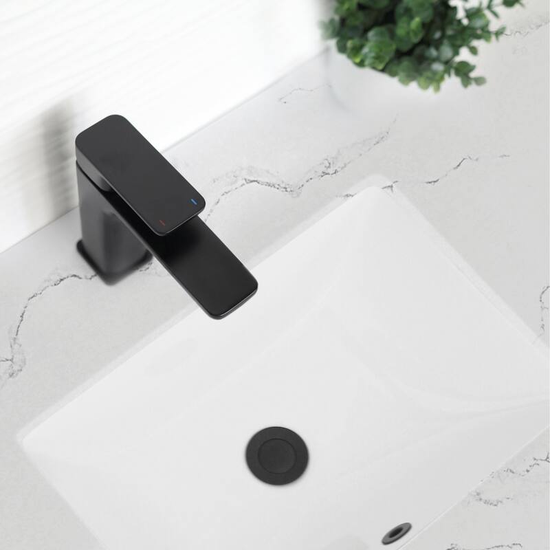 STYLISH Porcelain Rectangular 20 3/4-inches Undermount Ceramic Bathroom Sink with Overflow