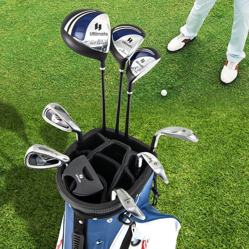 Men's Complete Golf Clubs Package Set 10 Pieces Includes Alloy Driver - See Details