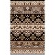 preview thumbnail 7 of 7, Hand-tufted Plumas Transitional Aztec Wool Area Rug Black - 9' x 12'