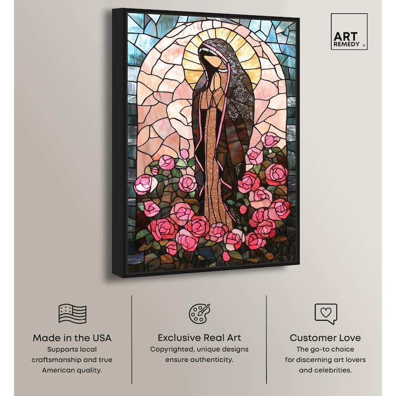 Glass Rosarium Guardian Canvas by Art Remedy