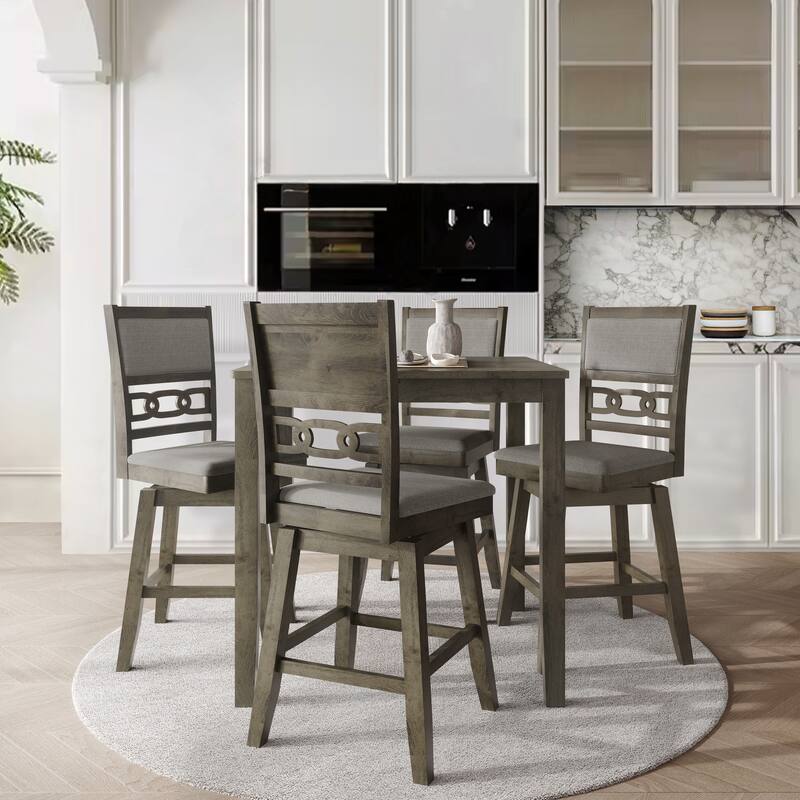 CraftPorch Luxury Swivel Counter Dining Set